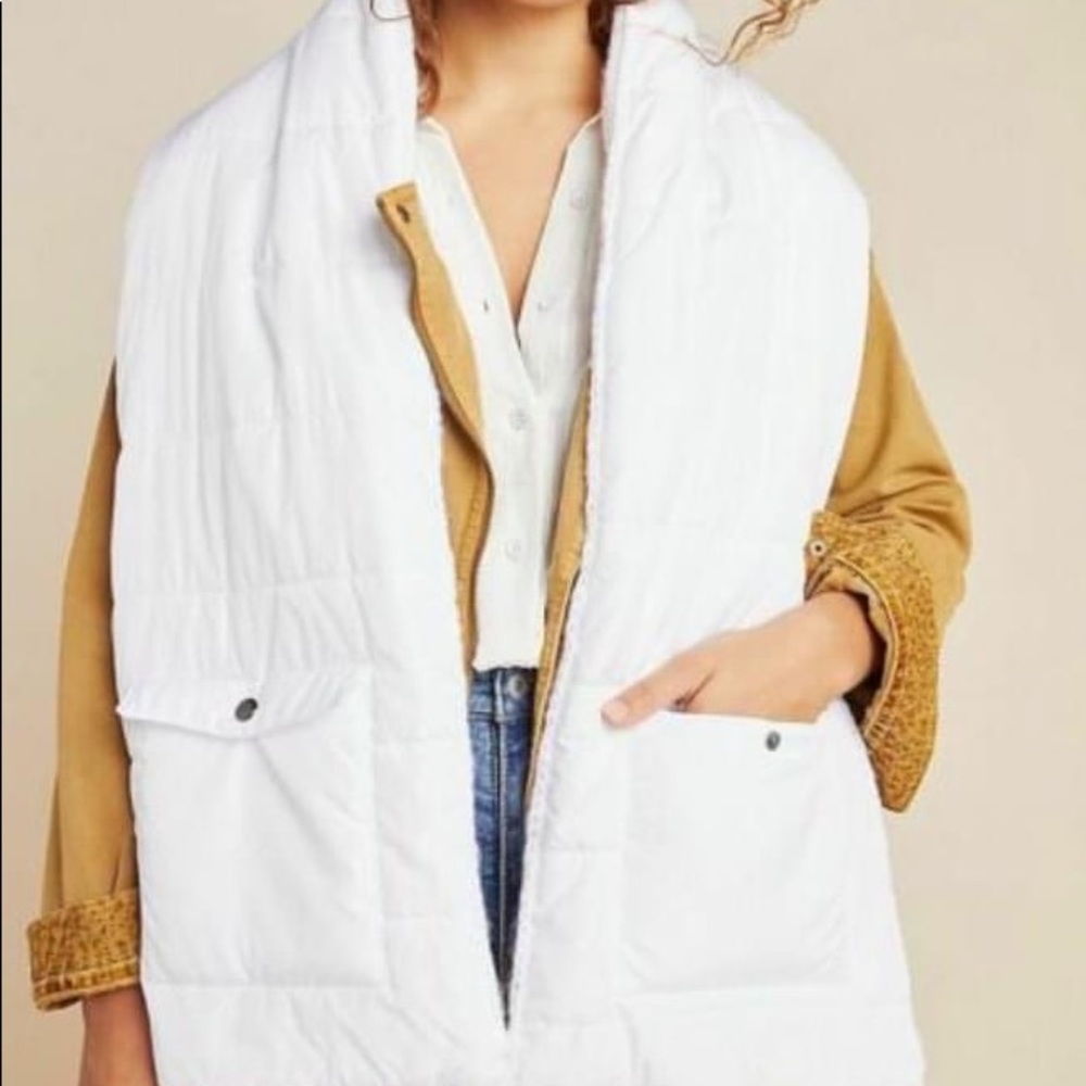 NWT Anthropologie pocket Marley Puffer scarf